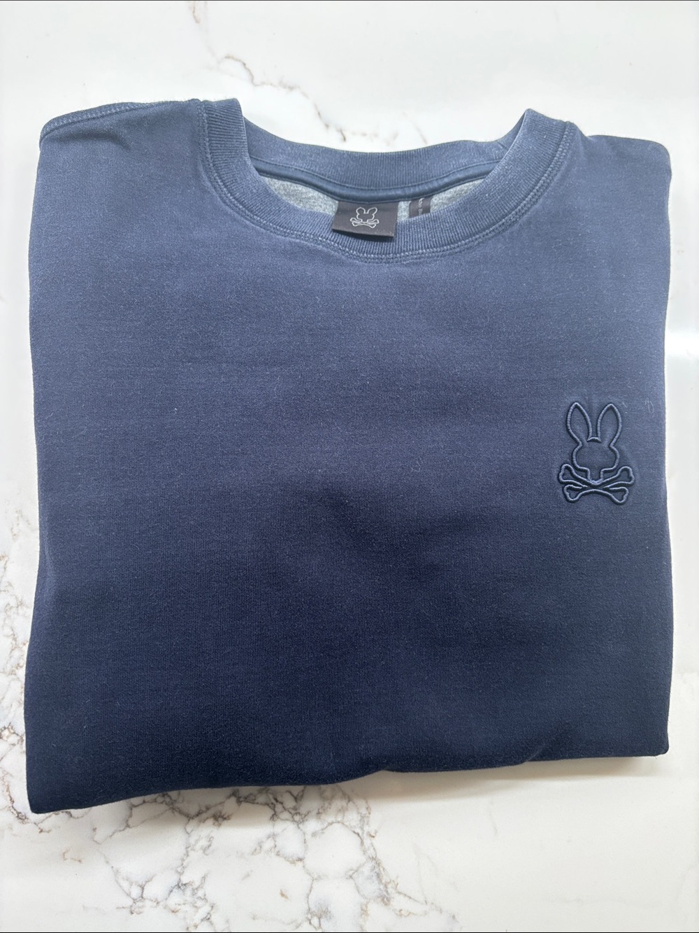 Psycho Bunny Navy Blue Crewneck Sweatshirt